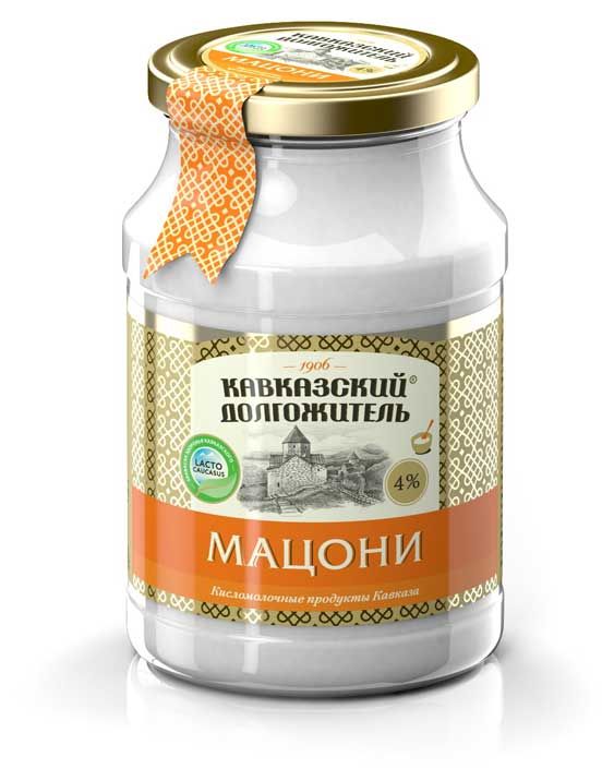 

Мацони Кавказский долгожитель 4% 900 г