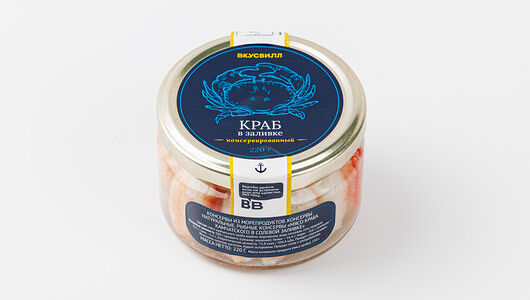 Краб в солевой заливке