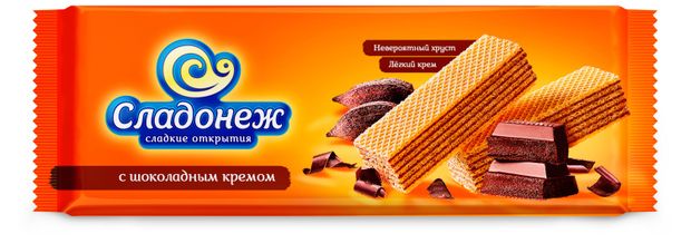 

Вафли Сладонеж с шоколадным кремом 270 г