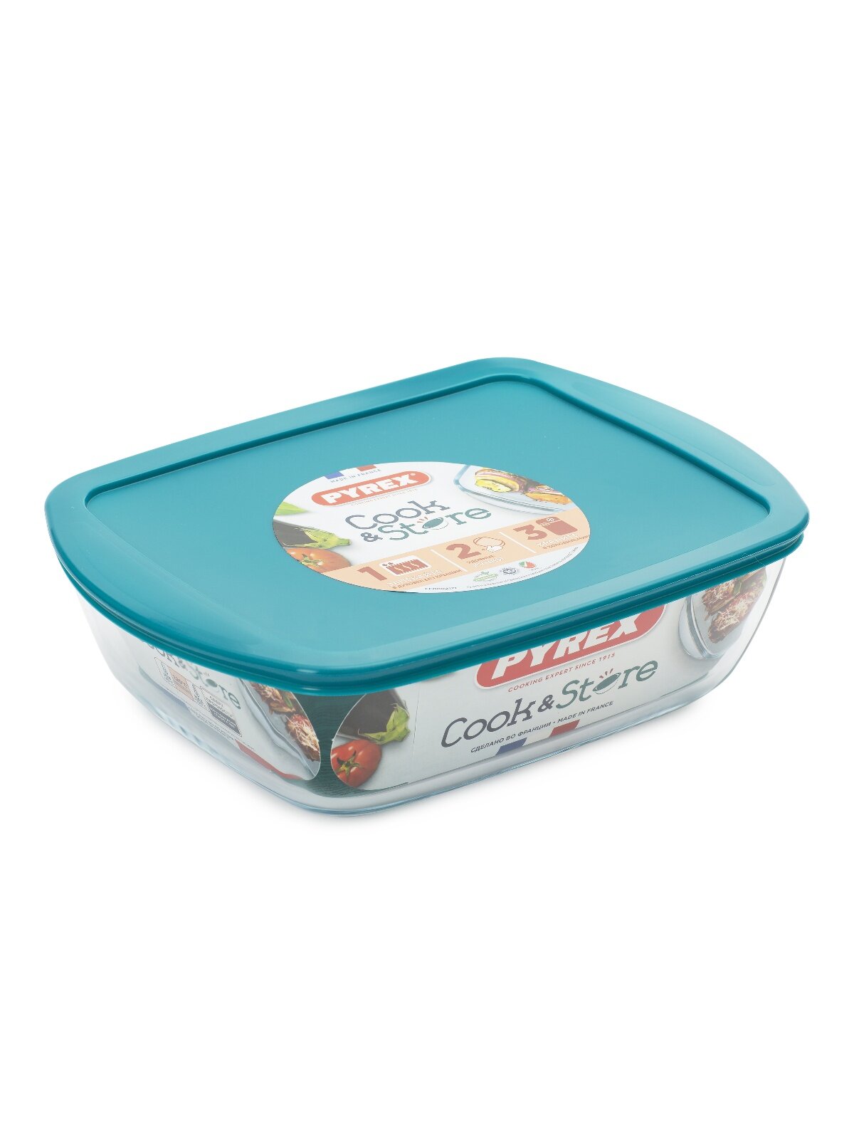 

Блюдо Pyrex для запекания и выпечки с крышкой Cook&Store 2.5 л 28 х 20 x 8 см прямоугольное