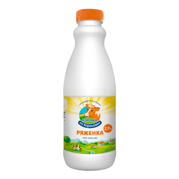 Ряженка Коровка Из Кореновки 2.7% 900 г