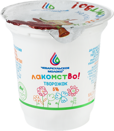 

Творожок Чебаркульское молоко Лакомство 5% 150 г