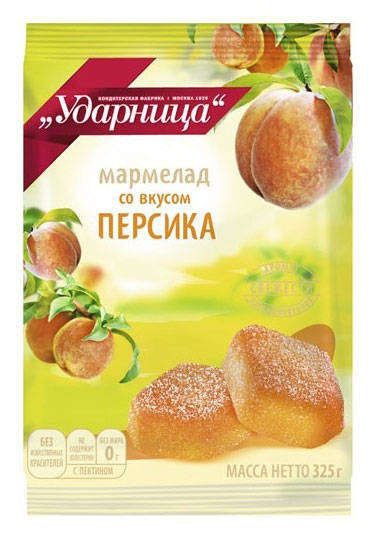 

Мармелад Ударница персиковый 325 г