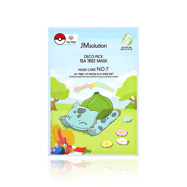Маска для лица JMsolution Blooming Pokemon с чайным деревом 30 мл