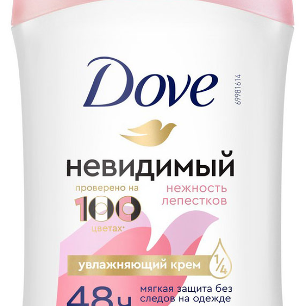 Антиперспирант-дезодорант стик Dove Невидимый Нежность лепестков 40 мл