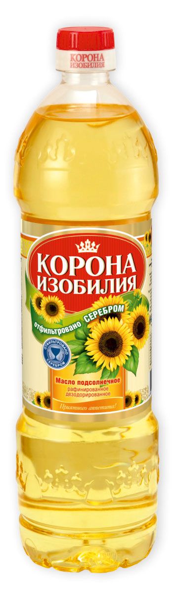 

Масло подсолнечное Корона изобилия рафинированное 1 л