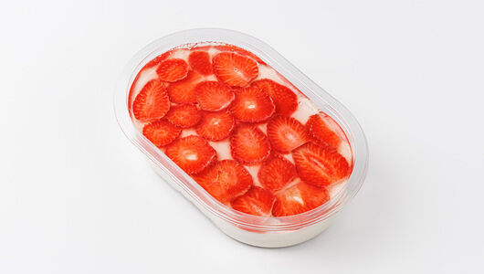 Торт-мини ВкусВилл Свежая клубника с сырным кремом