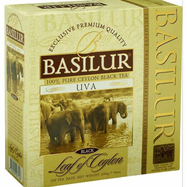 Чай черный Basilur Uva Цейлонский байховый, 100 пакетиков