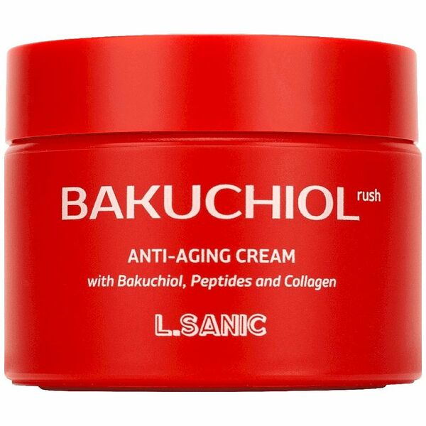 Крем для лица L.Sanic антивозрастной омолаживающий с бакучиолом пептидами коллагеном, 50 мл