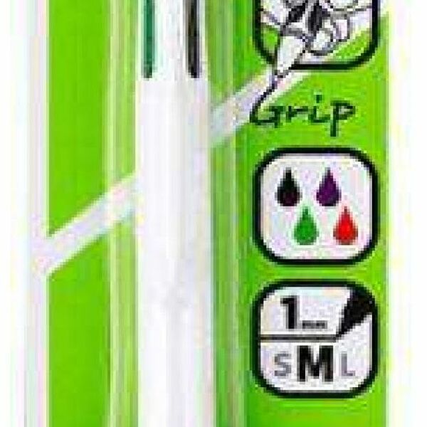 Ручка шариковая 4 цвета ТМ Ашан Красная птица