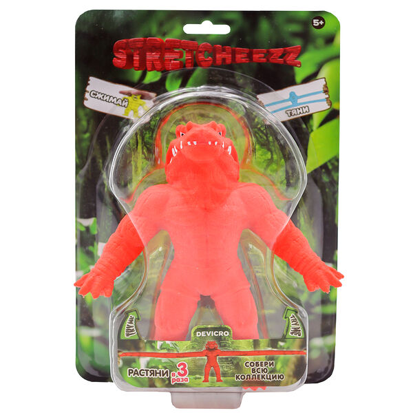 Фигурка-тянучка Стретчиз красный Крокодил 14см 834270-1
