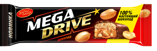 

Батончик шоколадный Mega Drive с начинкой арахис, нуга, мягкая карамель 47 г