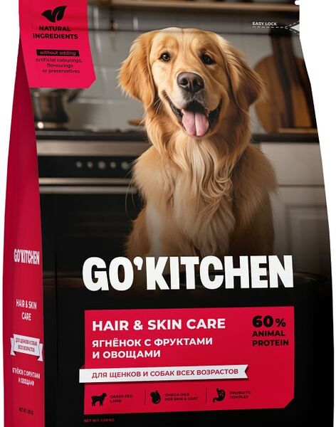 Сухой корм для щенков и собак Go Kitchen для всех возрастов с ягненком 1.59кг