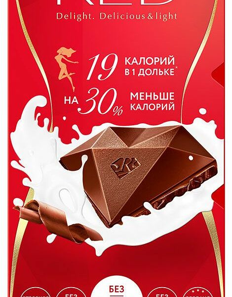 Шоколад Red Delight молочный, 85г