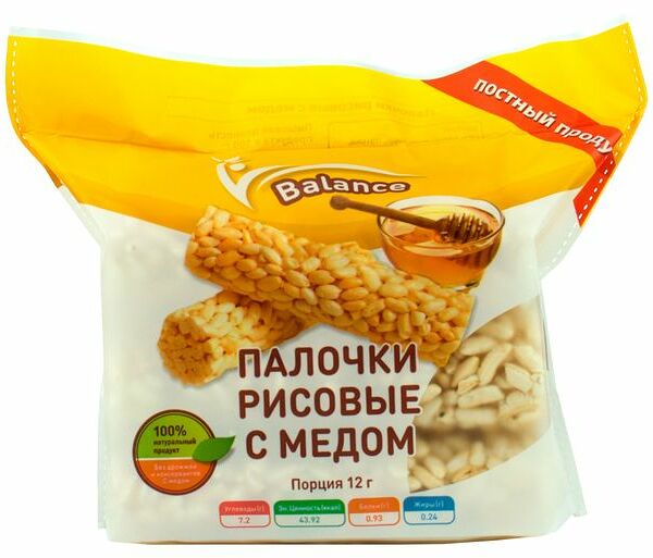 Палочки рисовые Lope-Lope с мёдом, 70 г