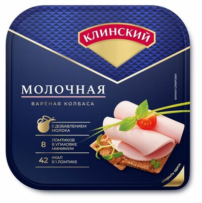 Колбаса вареная Клинский Молочная нарезка 190 г