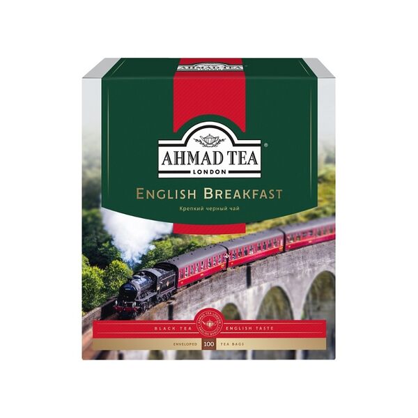 Чай черный Ahmad Tea English Breakfast в пакетиках, 100 шт, 200 г