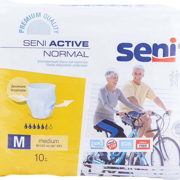 Трусы Seni Active Normal впитывающие для взрослых размер M 10 шт