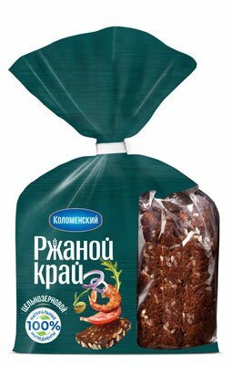 Хлеб Коломенское Ржаной край цельнозерновой в нарезке 300 г