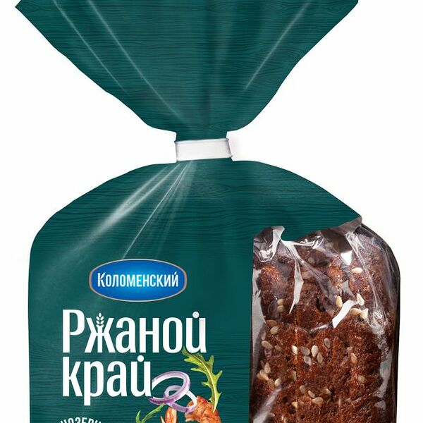 Хлеб Коломенское Ржаной край цельнозерновой в нарезке 300г