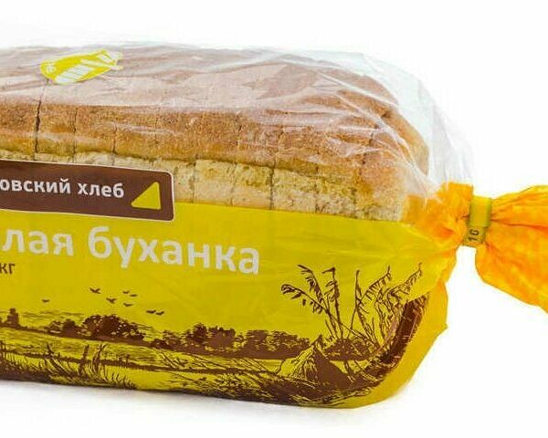 Хлеб Покровский хлеб пшеничный Белая буханка, в нарезке