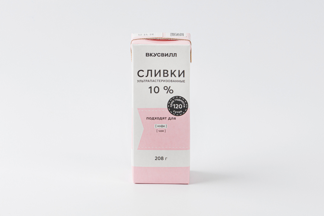 

Сливки ультрапастеризованные 10%, 205 г