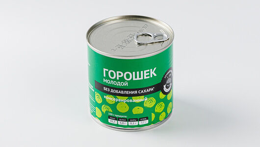Горошек молодой консервированный без добавления  сахара