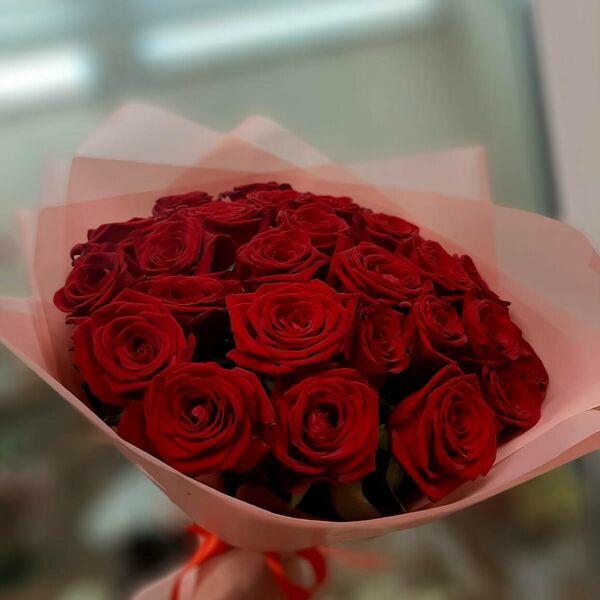 Букет из 15 бордовых роз