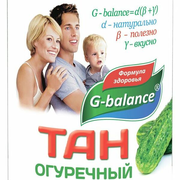 Тан кисломолочный G-balance Огуречный 1% 500 мл