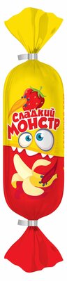 Сахарная вата Сладкий Монстр со вкусом банана и клубники 50 г