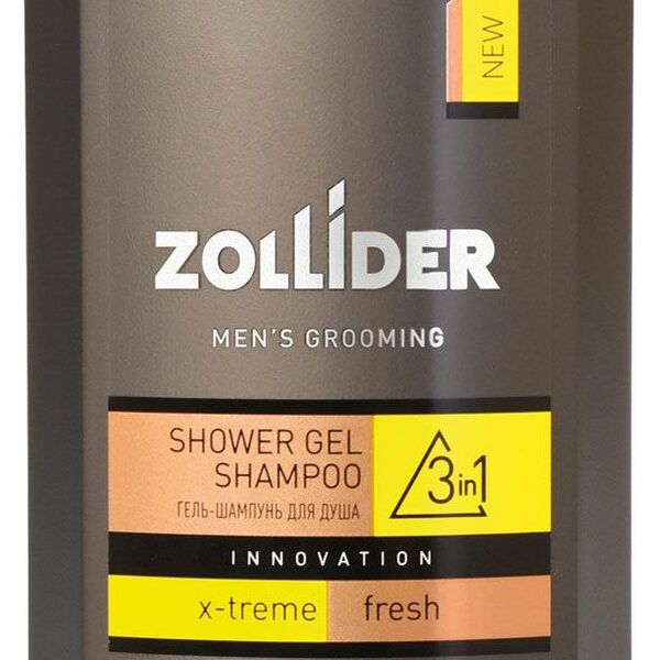 Гель-шампунь для душа Zollider Xtreme Fresh 3в1 мужской, 250 мл
