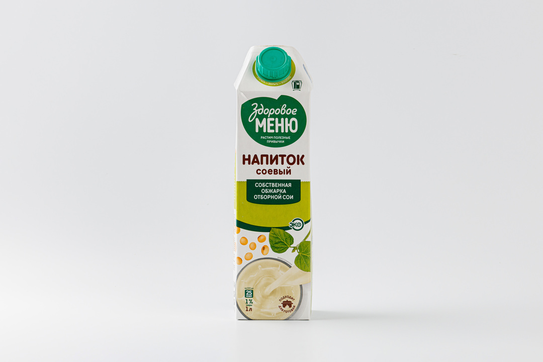 

Напиток соевый Здоровое Меню, 1 л