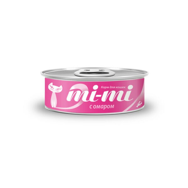 Корм для кошек  Mi-Mi с омаром 80г