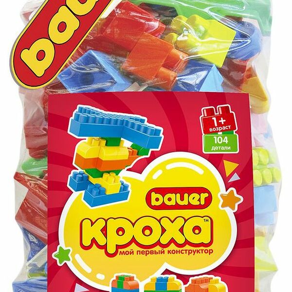 Конструктор Bauer Кроха, 104 элемента