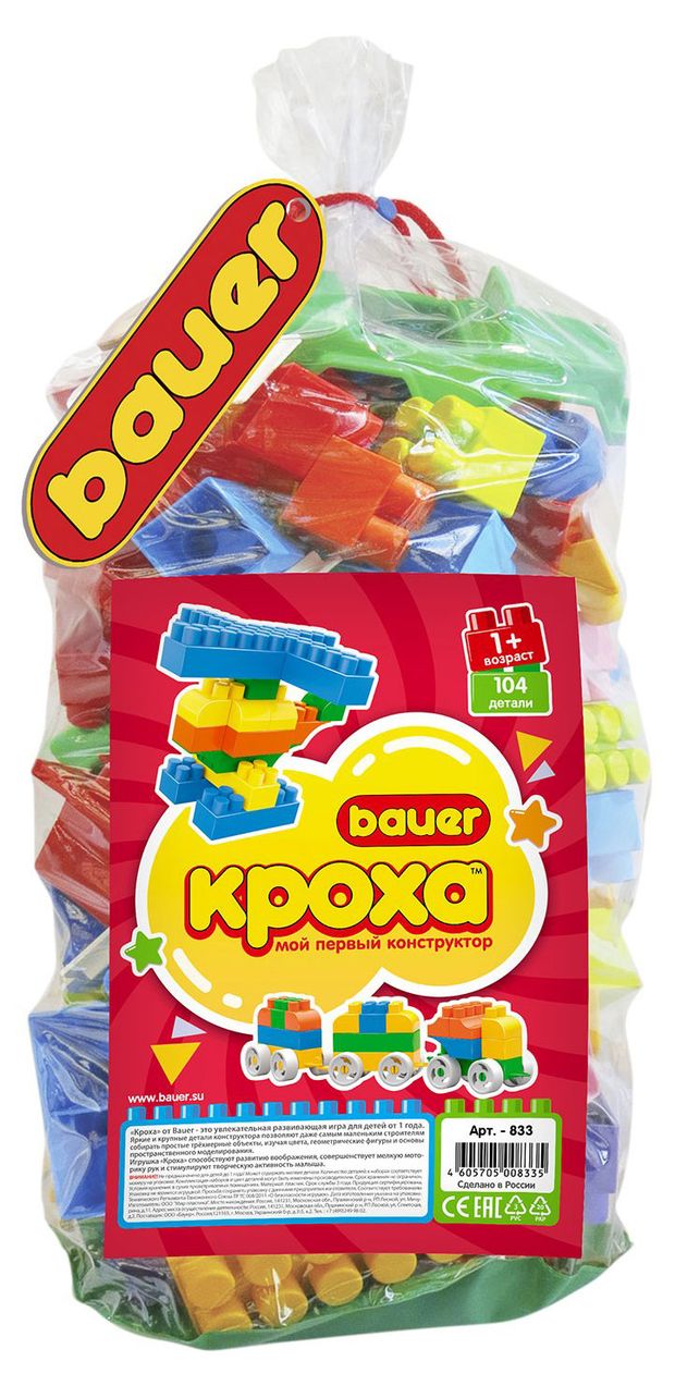 

Конструктор Bauer Кроха, 104 элемента