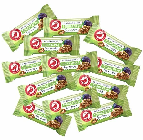 Конфеты Ашан Красная птица неглазированные с топинамбуром