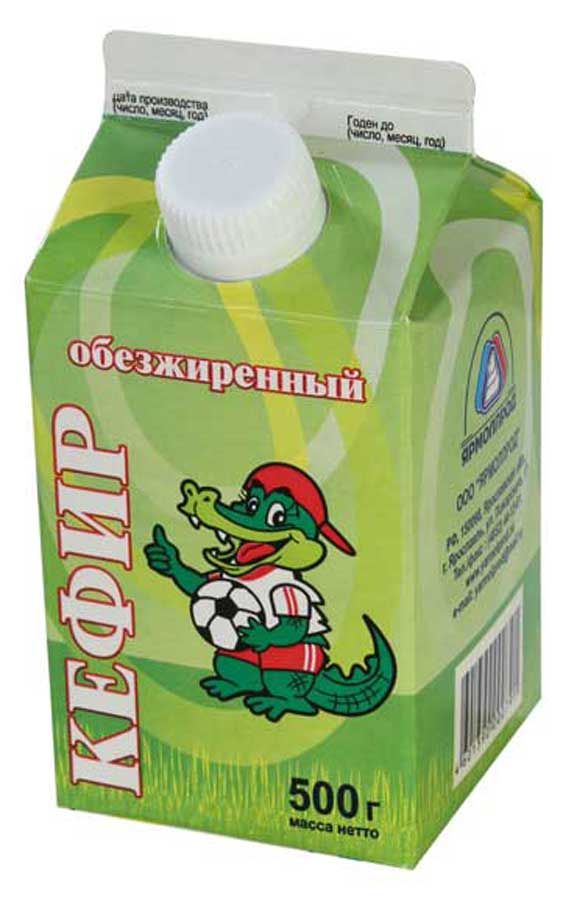 

Кефир обезжиренный Ярмолпрод 0.1% 500 г