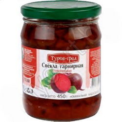Свекла столовая маринованная стер. Туров-Град тв/б вес 450г.