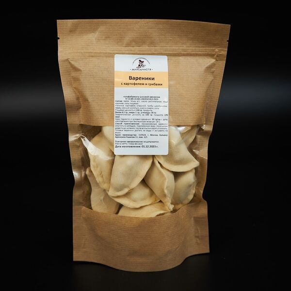 Вареники с картофелем и грибами замороженные