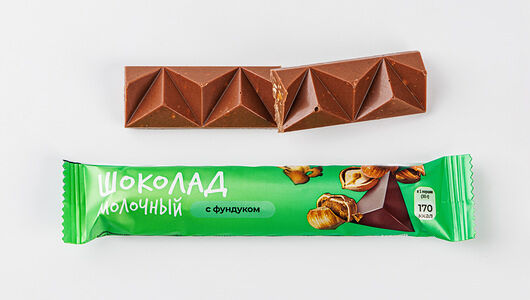 Шоколад молочный с фундуком