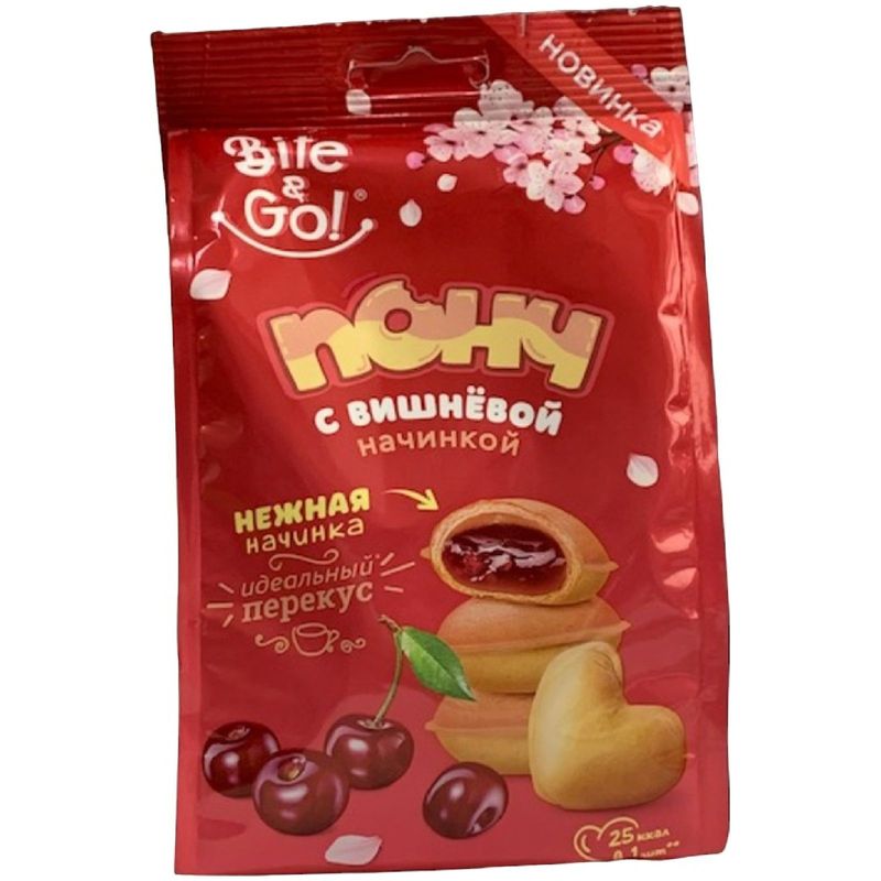 

Печенье Bite&Go Понч с вишневой начинкой 150 г