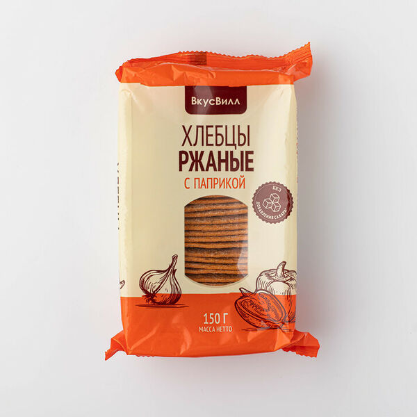 Хлебцы ржаные с паприкой