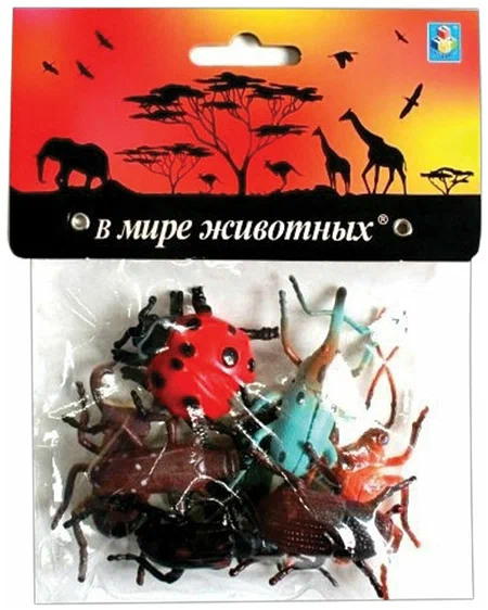 Набор 1Toy В мире животных насекомые 5 см, 8 шт
