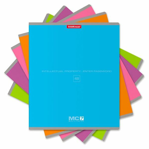 Тетрадь ученическая ERICHKRAUSE Общая MC-7, 48 листов, в клетку, в ассортименте