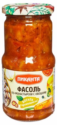 Фасоль Пиканта по-монастырски с овощами 470 г