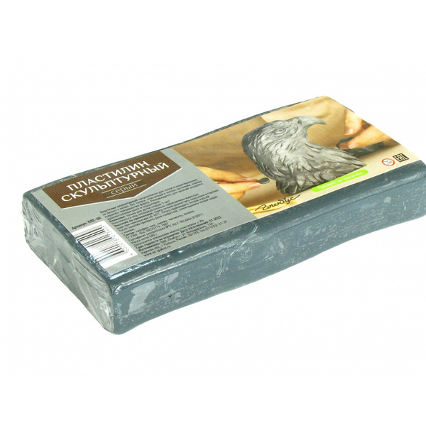 Пластилин скульптурный Глобус серый 500 г