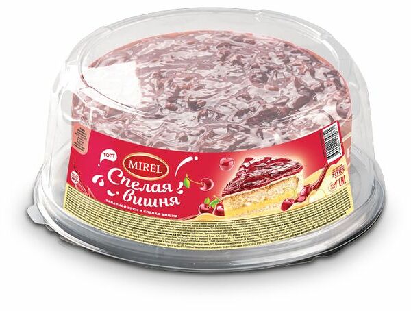 Торт Mirel Спелая вишня бисквитный, 700 г