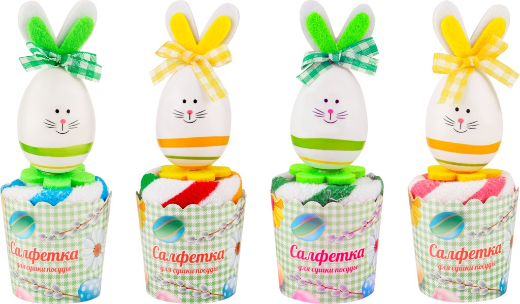 

Салфетка для сушки посуды Homeclub пасха 30х30 см, 1 шт., цвет в ассортименте