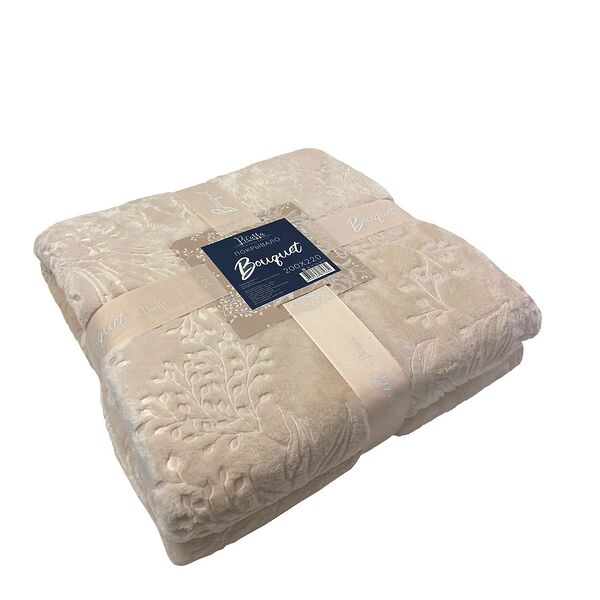 Покрывало Picassa Bouquet, Евро, 220х240 см, кремовый