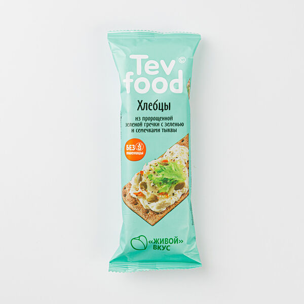 Хлебцы из зеленой гречки с зеленью и семечкой тыквы